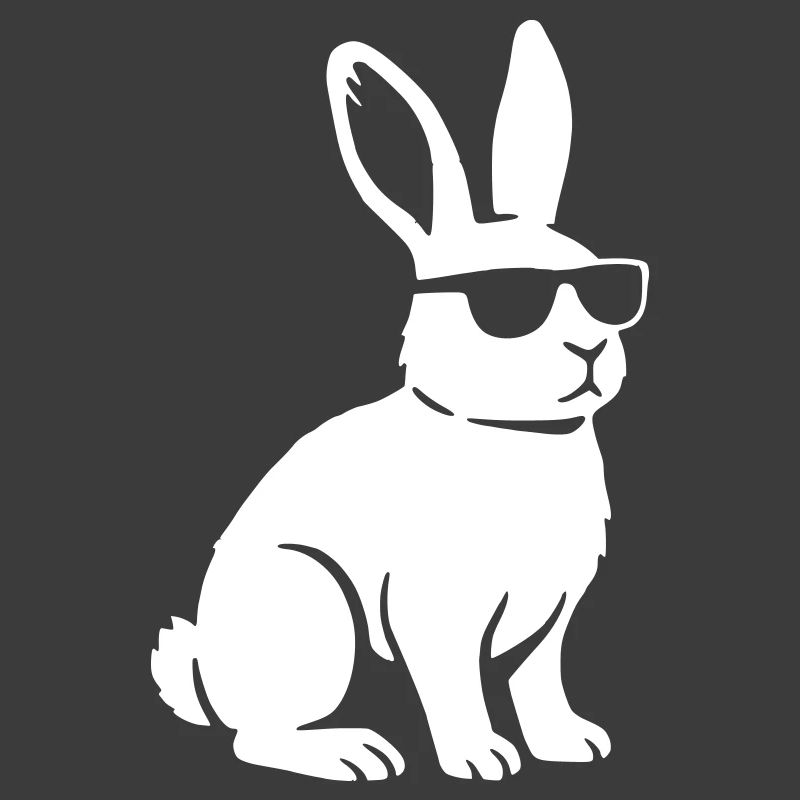 Mignons lunettes de soleil en forme de lapin, Vector cool