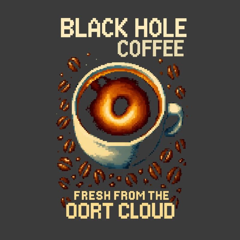 Torréfaction en pixels pour le café Black Hole