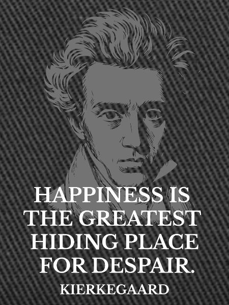 Kierkegaard Glückszitat-Tee