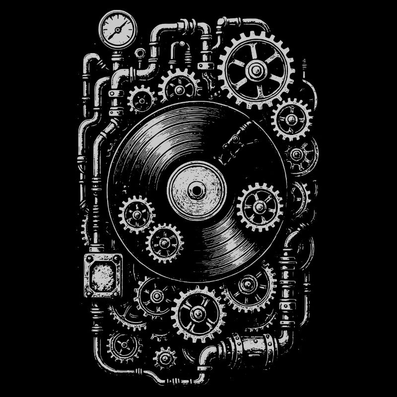 Steampunk Vinyl Gears