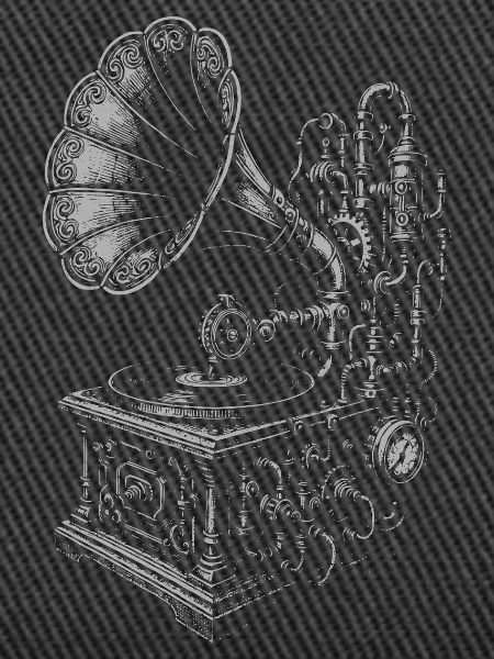 Antique Gramophone Sketch