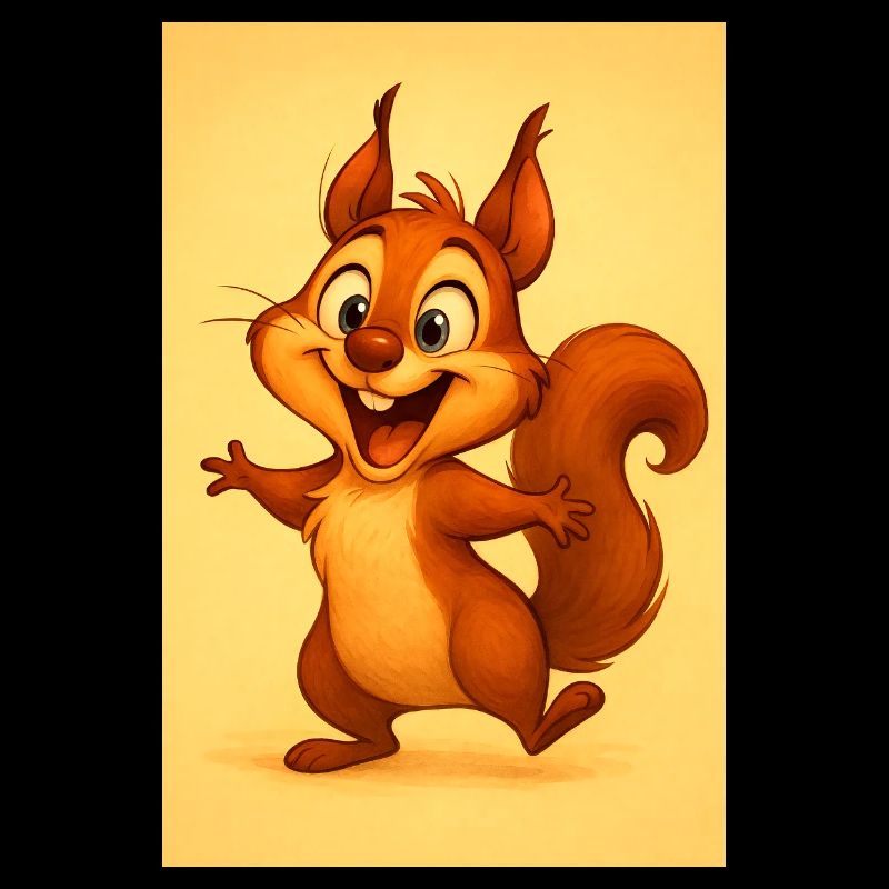 Sunny playful squirrel