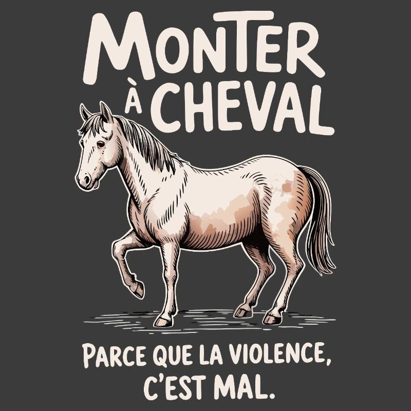 Monter à cheval, parce que la violence c’est mal