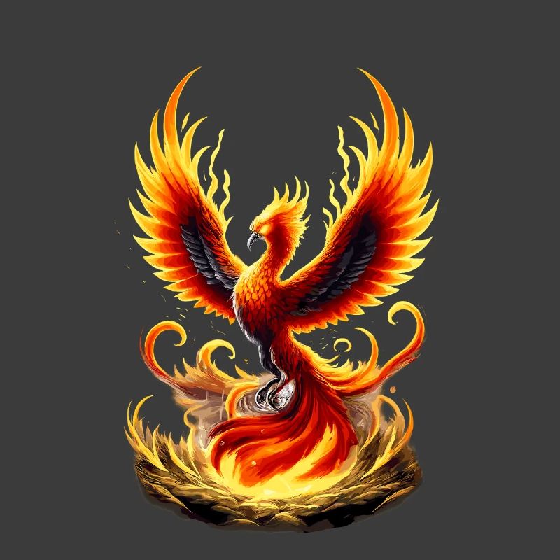 Fire Phoenix Flame Vortex