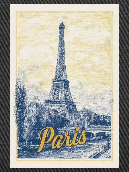 Pariser Eiffel-Bauplan