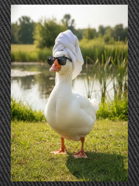 Spa Duck with Sunglasses