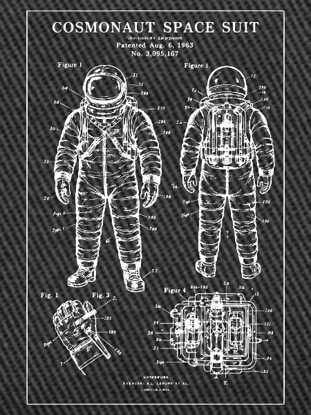 Cosmonaut Space Suit Blueprint
