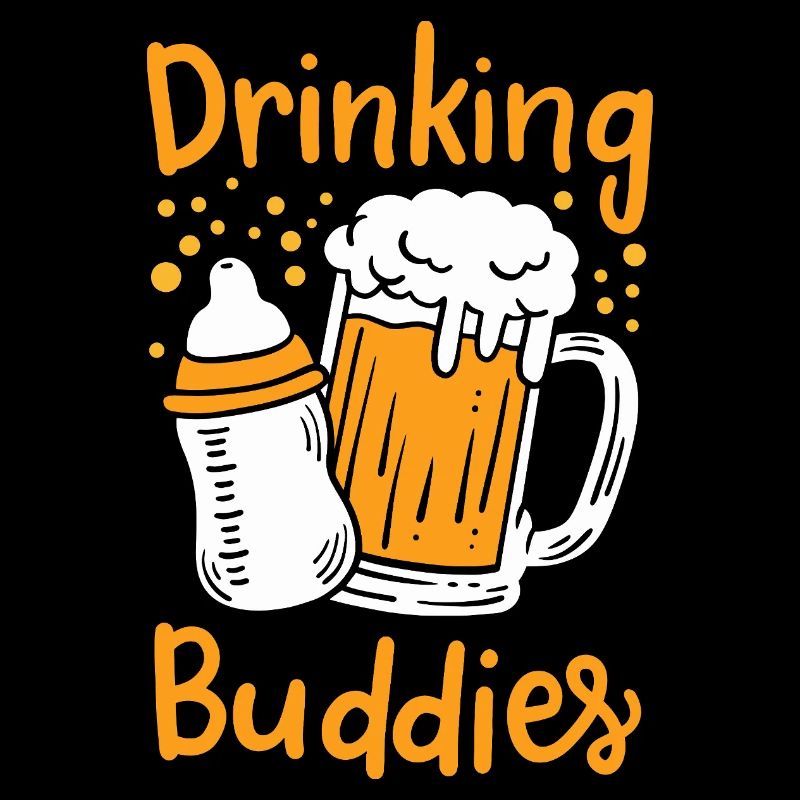 Compagnons de beuverie : Père et bébé qui font l’objet d’un ensemble drôle