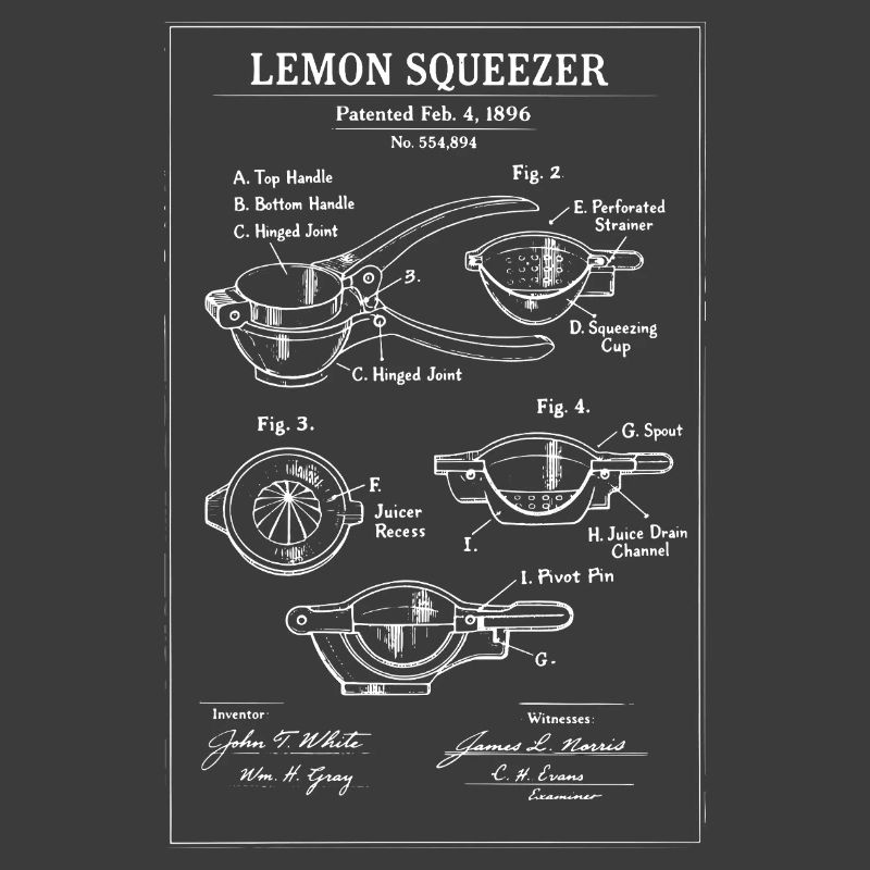 Lemon Squeezer Patent Sketch