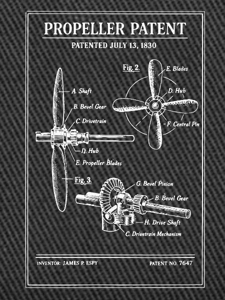 Propeller Patent Blueprint