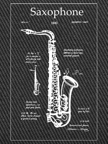 Noir-Saxophon-Bauplan