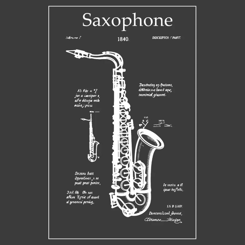 Plan de saxophone noir