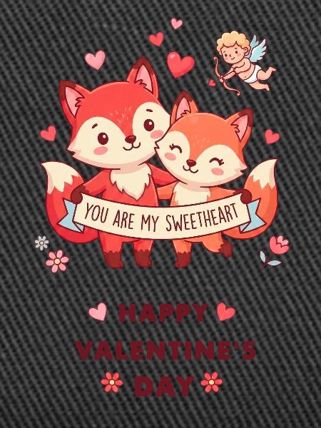 Valentine's Day Foxes