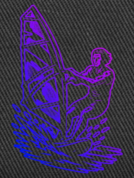 Windsurfing Grafik für Windsurf
