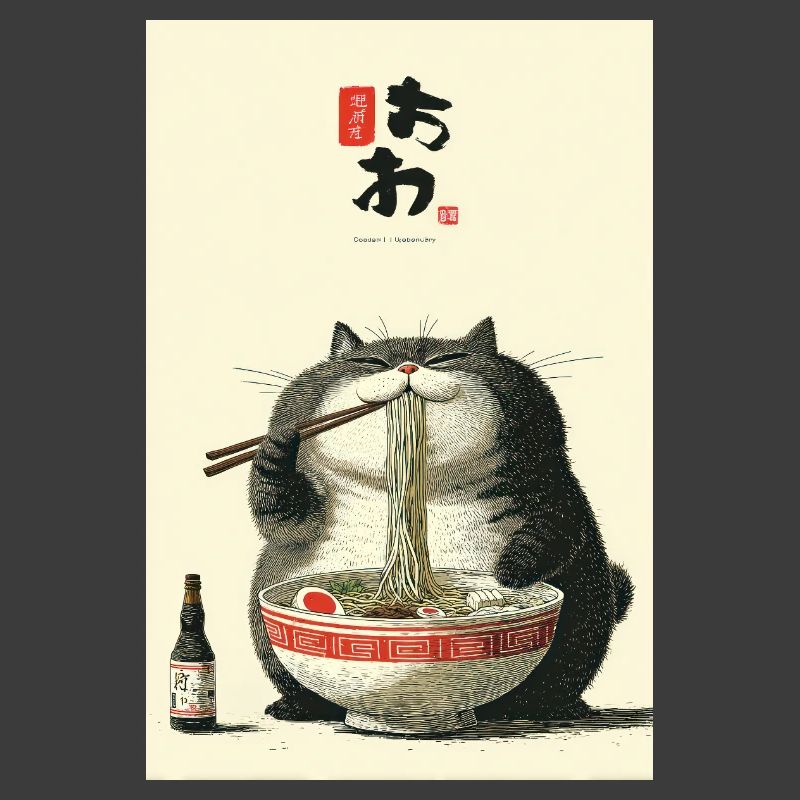 Pummeliges Katzen-Nudelfest