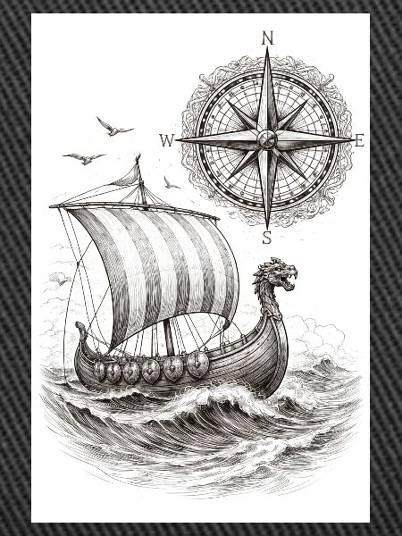 Compass Viking Sailing Ship