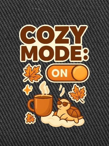 Cozy Mode: Herbsttee Schildkröte