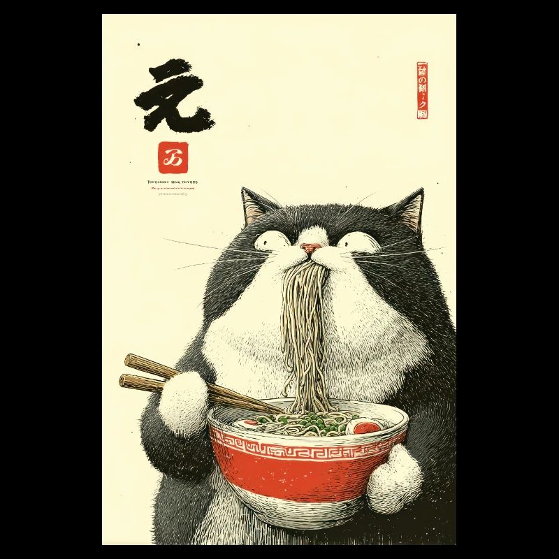 Noodle Cat Feast