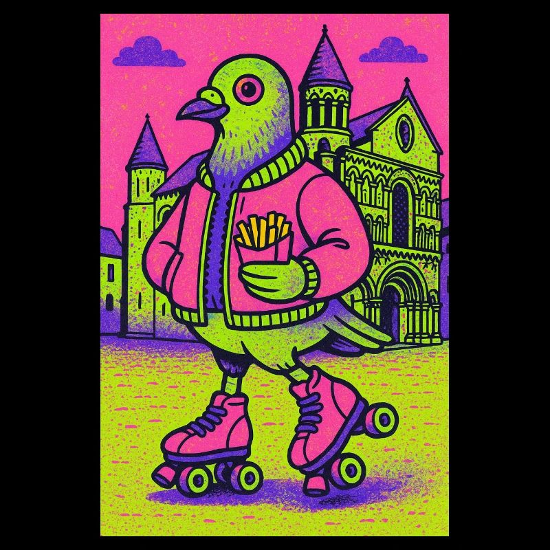 Neon_Pigeon_Roller-skater_2