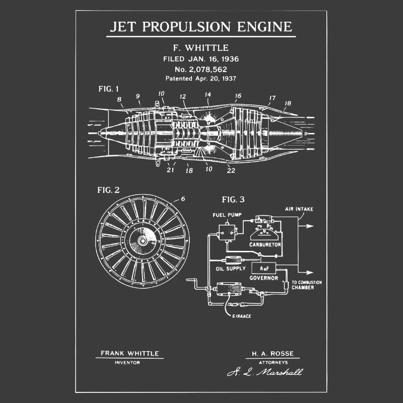 Jet Propulsion Engine Blueprint