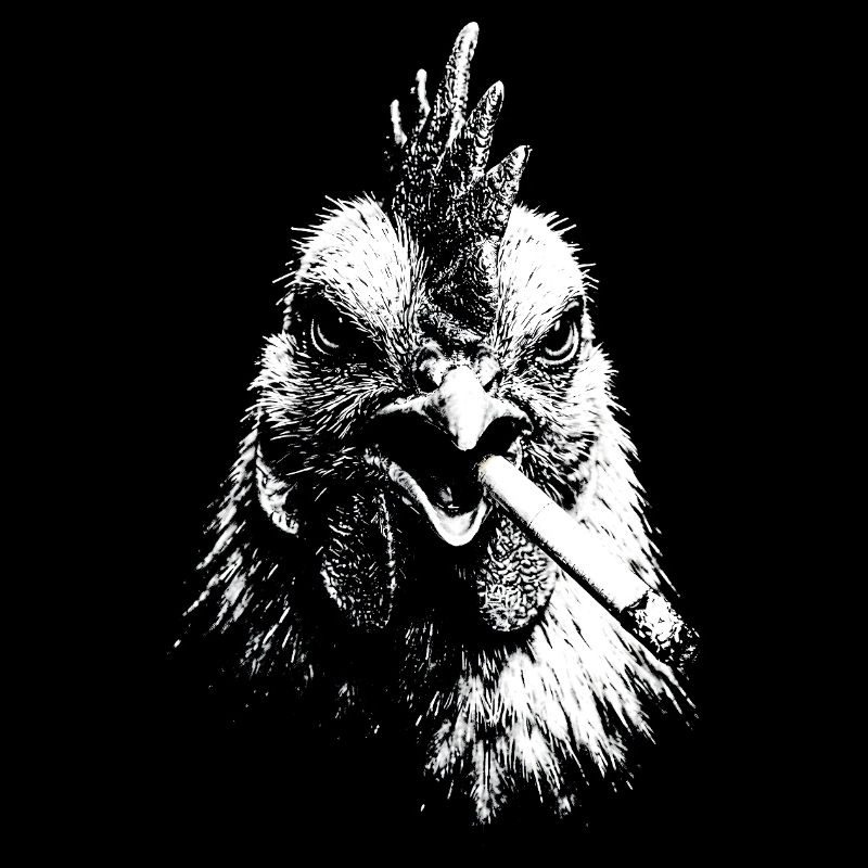 Smoking Hen Graphic