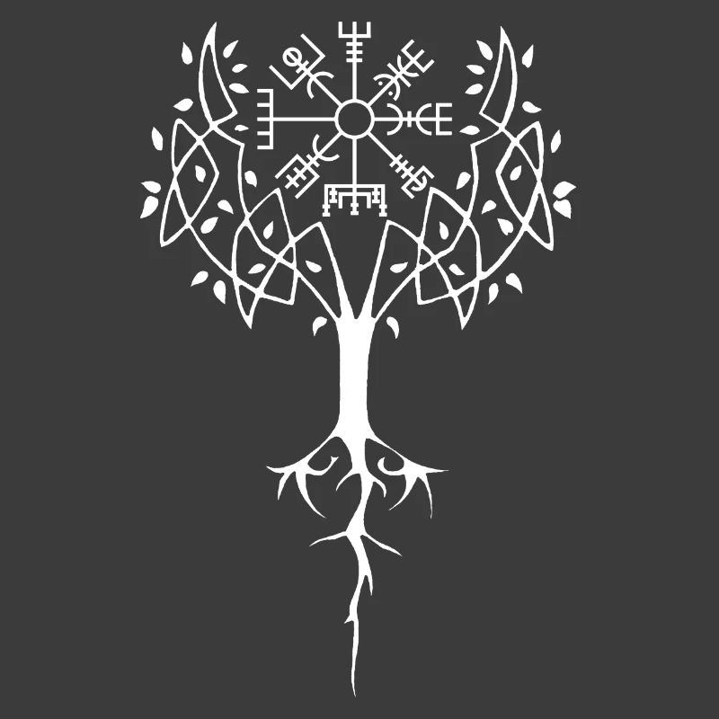 Arbre runique de vie (blanc)