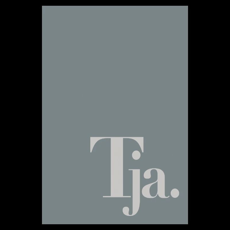 Affiche typographique « Eh bien. »