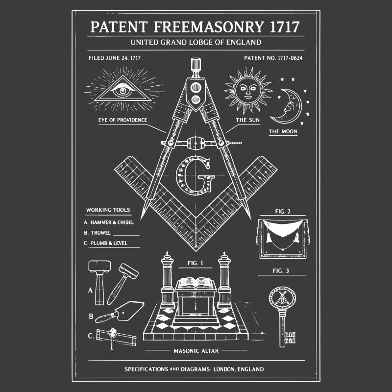 Masonic Compass Eye Emblem
