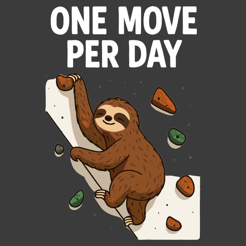 Sloth Bouldering: One Move Per Day Design