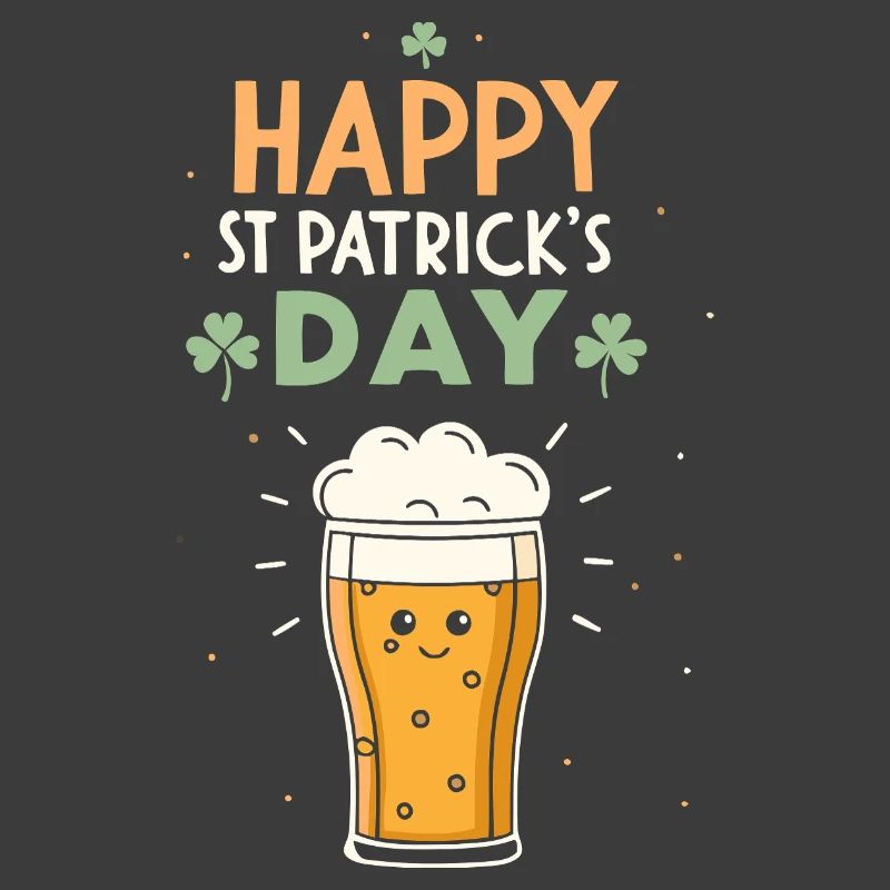 Pinte joyeuse Saint-Patrick