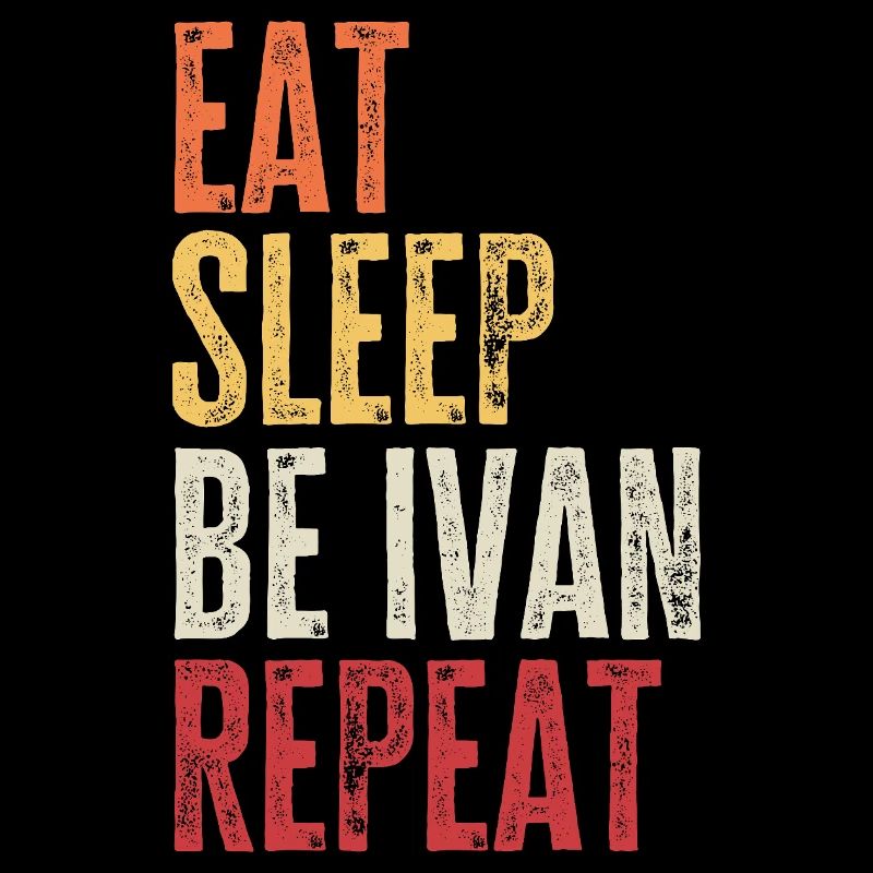 Iss, schlaf, sei Ivan, wiederhole Retro-Name