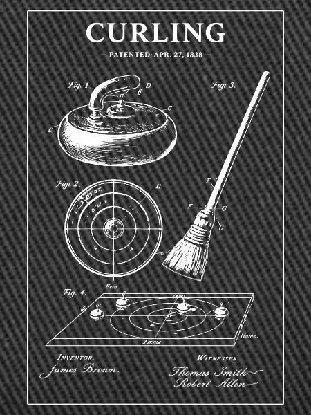 Curling Blueprint-Artwork