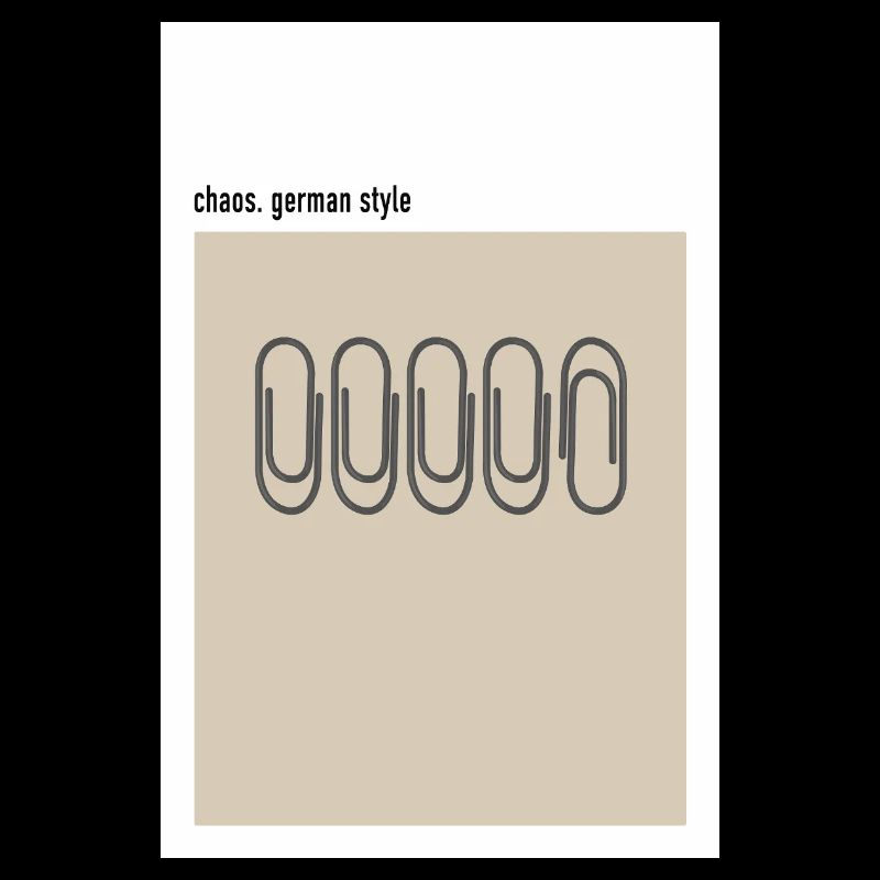 Chaos – German Style Paper Clips Beige