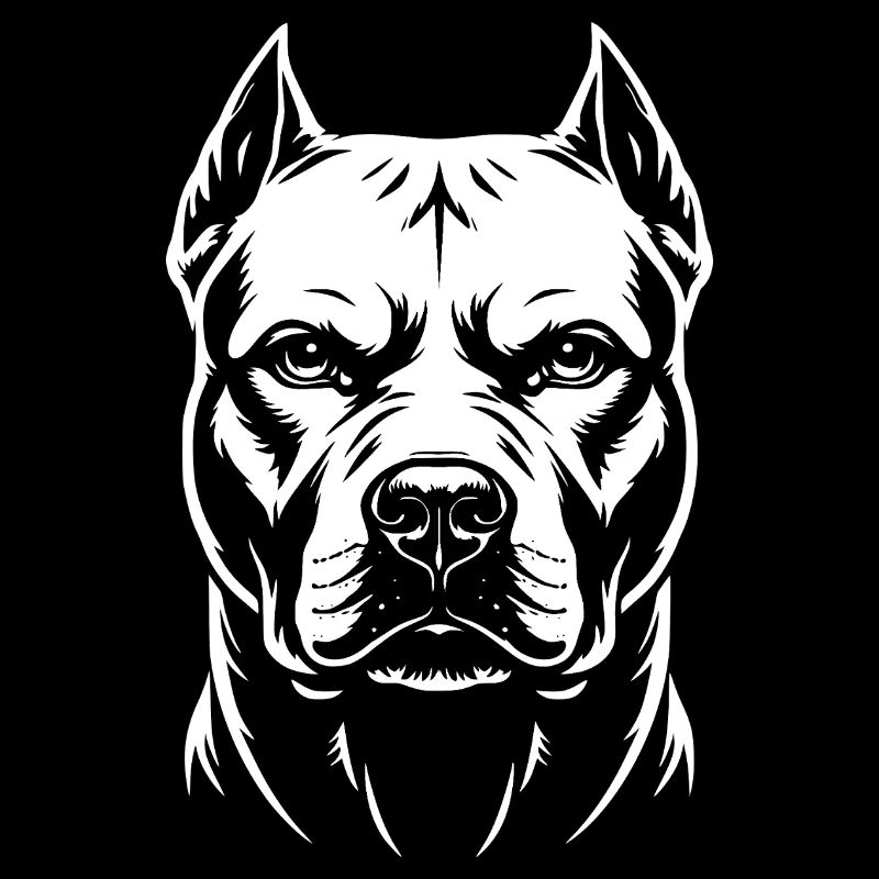 Tête de Pitbull