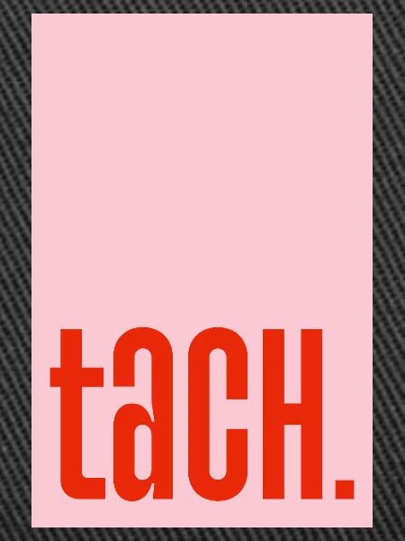 Tach - pink red