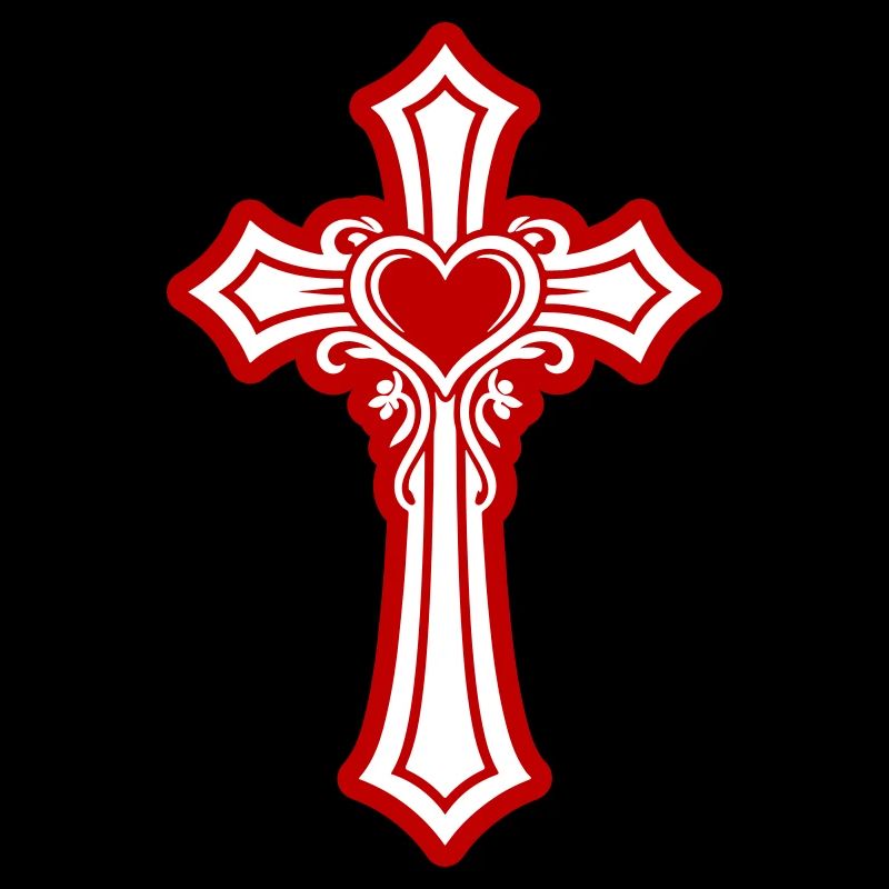 Kreuz Herz Liebe