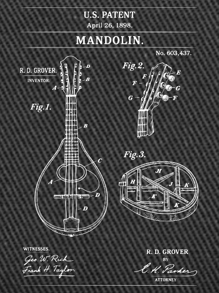 Mandolin-Patentdiagramm