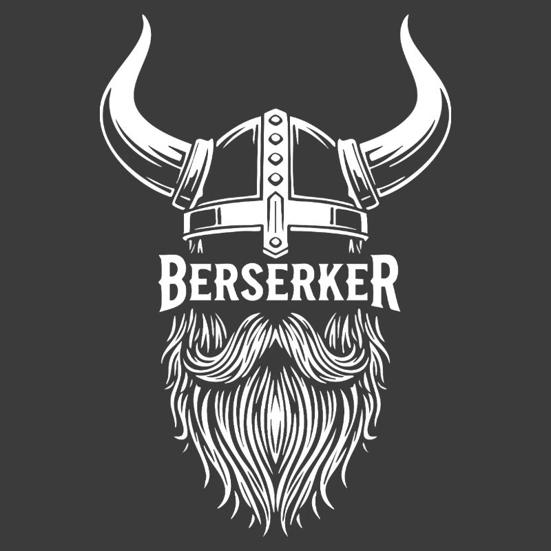 Wikinger-Berserker-Hornhelm-Bart-Maskottchen