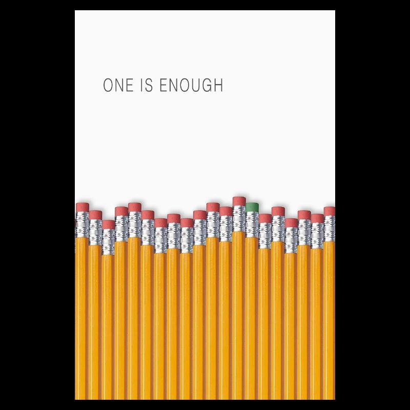 One Is Enough Statement Design