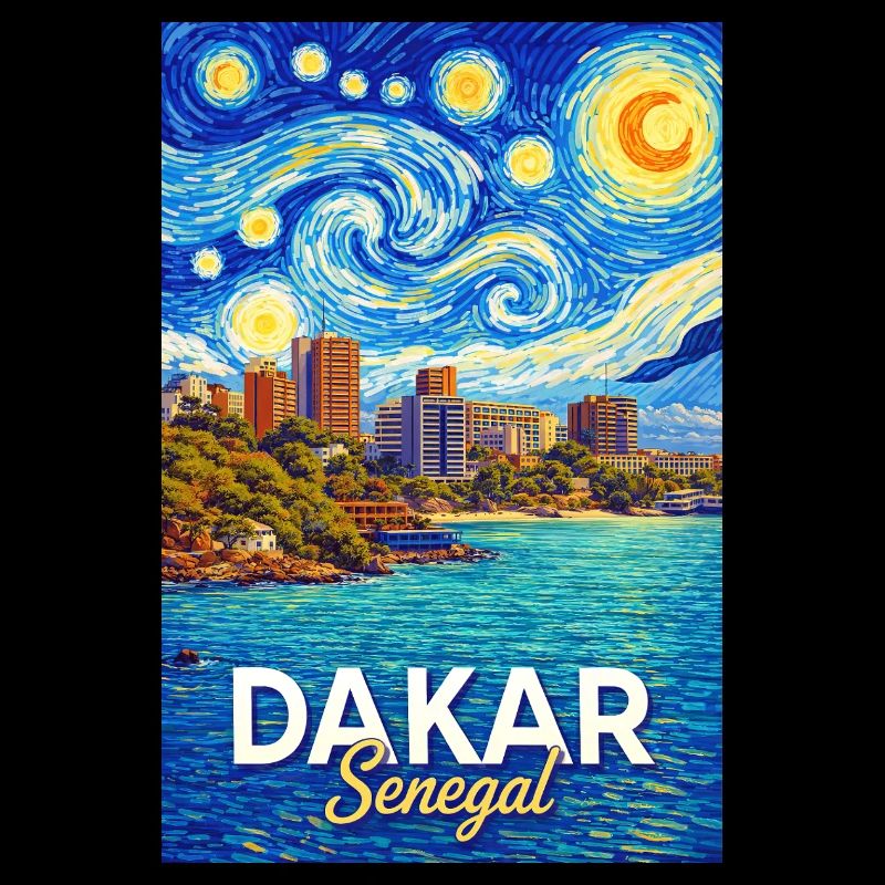 Dakar Senegal Starry Sky Coast