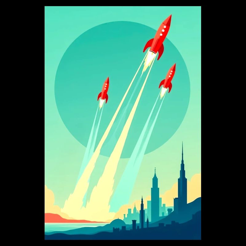 A Fleet Rises into the Open Sky