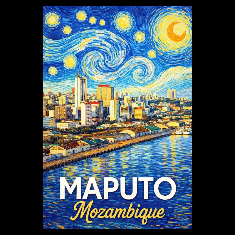 Maputo Mozambique Starry Night
