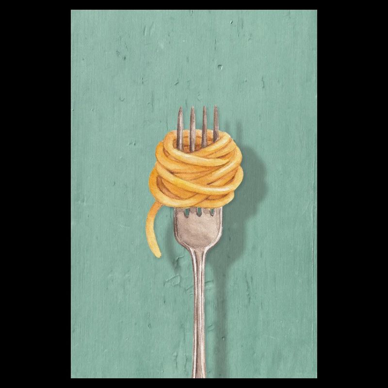 Pasta Gabel reduziertes Küchen Design