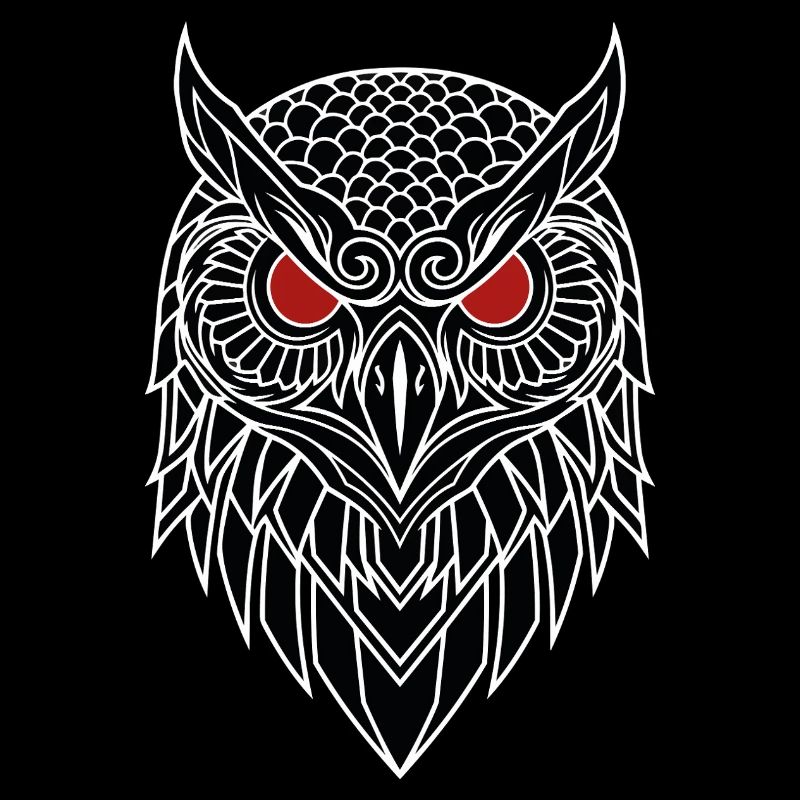 Uhu-Rotauge-Totem