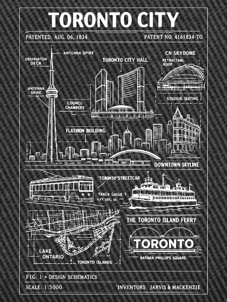 Toronto Skyline Blueprint