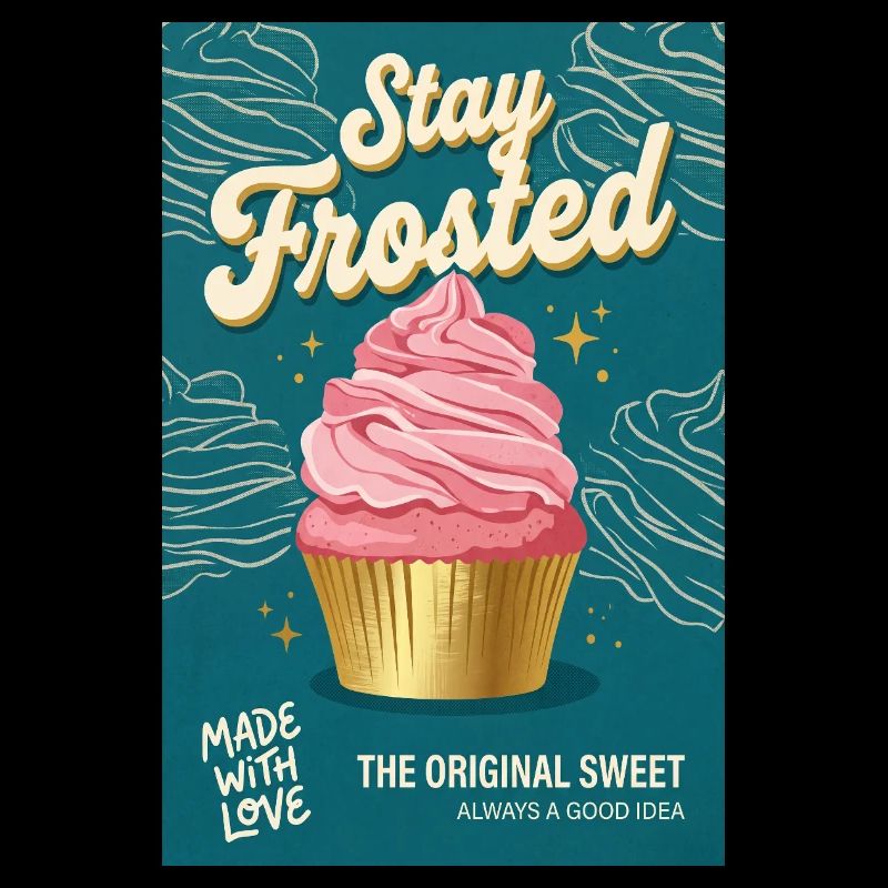 Stay Frosted Cupcake-Kunst