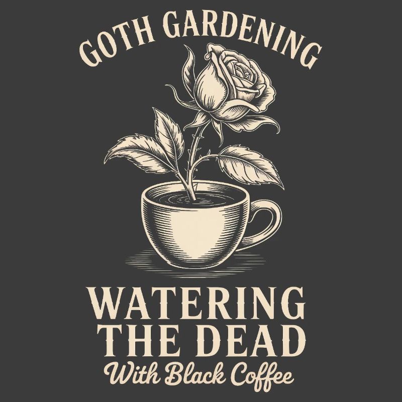 Gotische Garten-Kaffeekunst