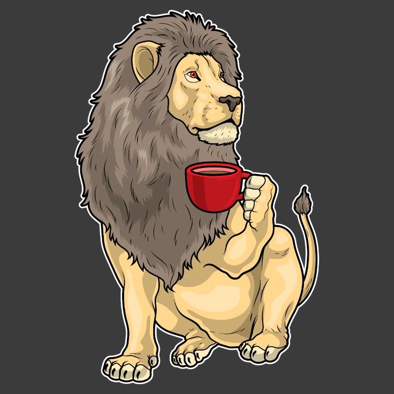 Löwe Kaffee Tasse