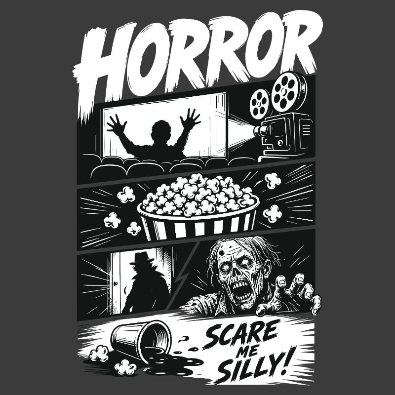 Horror Popcorn Comic Style