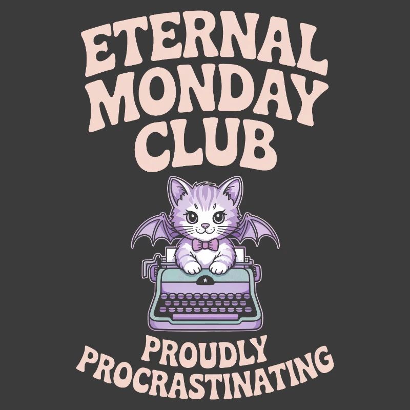Club du Lundi Éternel Chat Procrastination